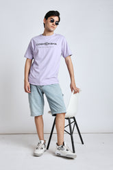 Men's Lavender Over-sized tee